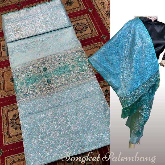 Gambar Songket PaSH - Songket Bordir Kain dan Selendang Berbagai Macam Warna - V.5 dari Songket PaSH Official Store undefined Tokopedia