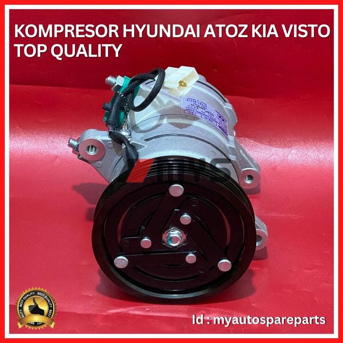 Gambar COMPRESSOR AC Mobil HYUNDAI Atoz Visto KOMPRESOR OEM TOP QUALITY - IMITASI dari myautospareparts undefined Tokopedia