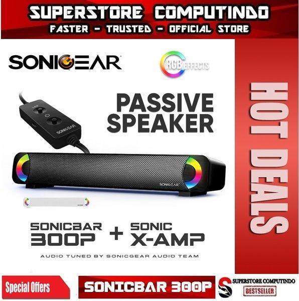 Gambar SonicGear 300P Powerful SoundBar Sonicbar with Brilliant Light Effect - BLACK, BLUETOOTH dari Headphone Audio undefined Tokopedia