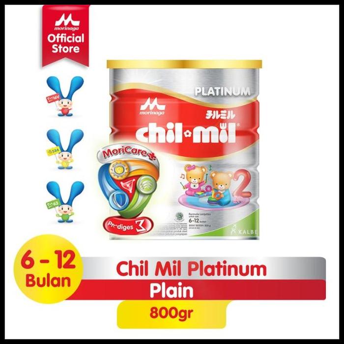 Gambar Stok Baru Susu Chilmil Platinum 800Gr Chil*Mil Tahap 2 6-12 Bulan 800 Gram Terlaris|Best Seller - 2 Kaleng dari hernanhore undefined Tokopedia