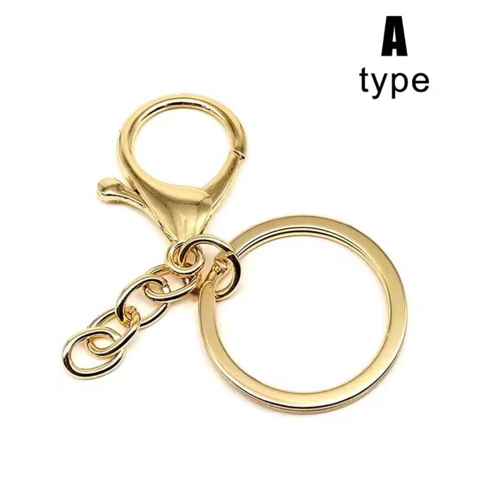 Key Chain Rantai Jual 12set Ring Kait + Rantai Gantungan Kunci Key Ring Keychain ...