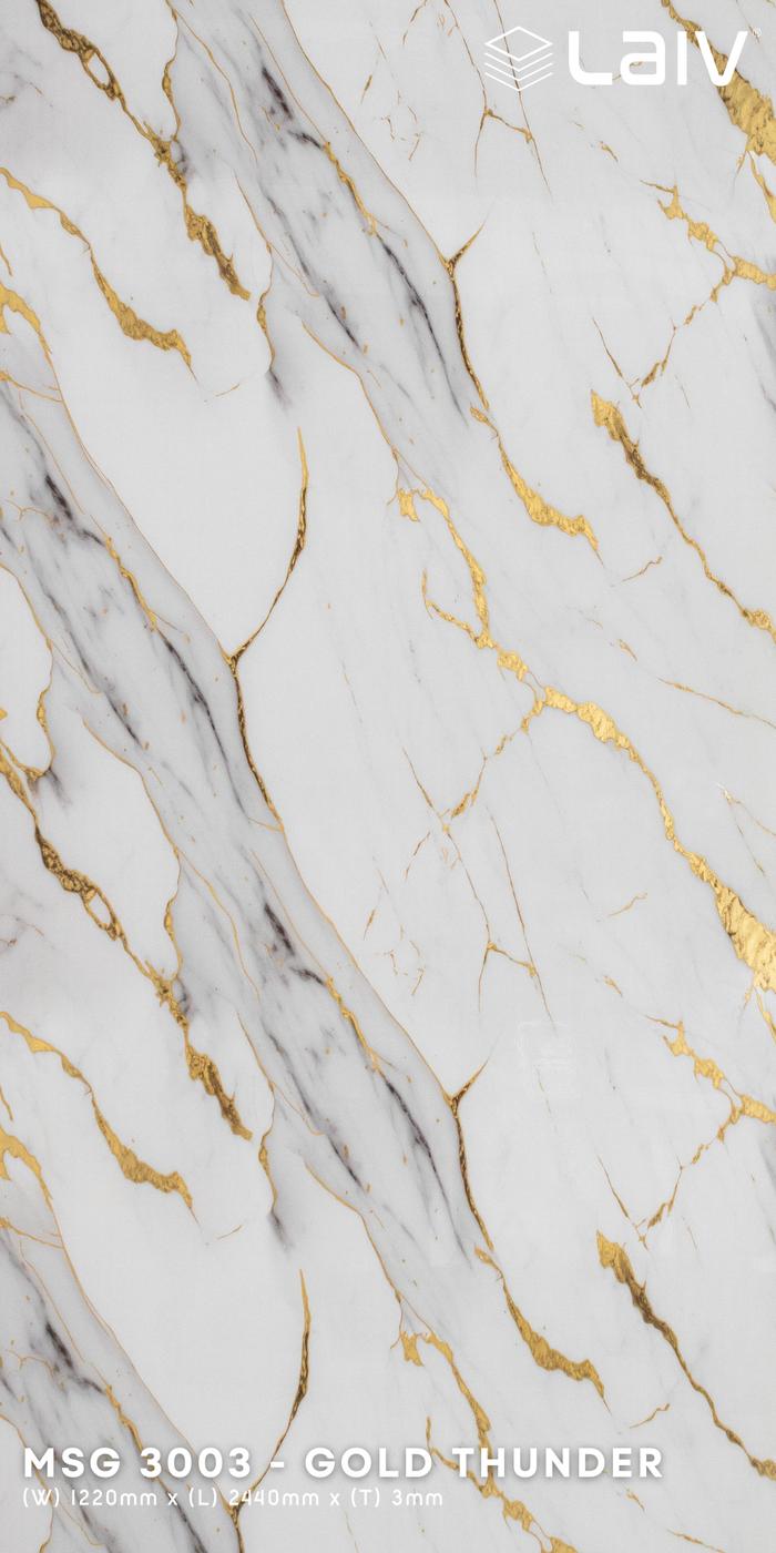 Gambar (LAIV) PVC UV Marble Sheet PVC Board Panel Dinding Marmer Wallboard 3mm Dekorasi Dinding Motif Corak - MSG 3003 dari INTERIORDECOR undefined Tokopedia