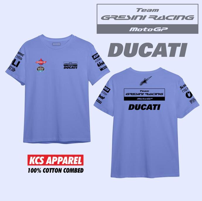 Gambar kaos gresini racing ducati motogp marc marquez 93 sirkuit mandalika - biru gresini, M dari Amanah brader undefined Tokopedia