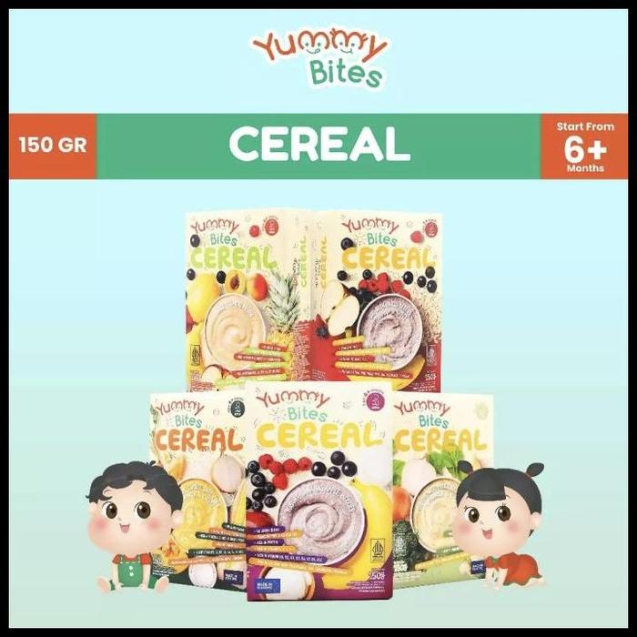 Gambar Stok Baru Yummy Bites Cereal Bubur Bayi Terlaris|Best Seller - Wheat Milk Date dari hernanhore undefined Tokopedia