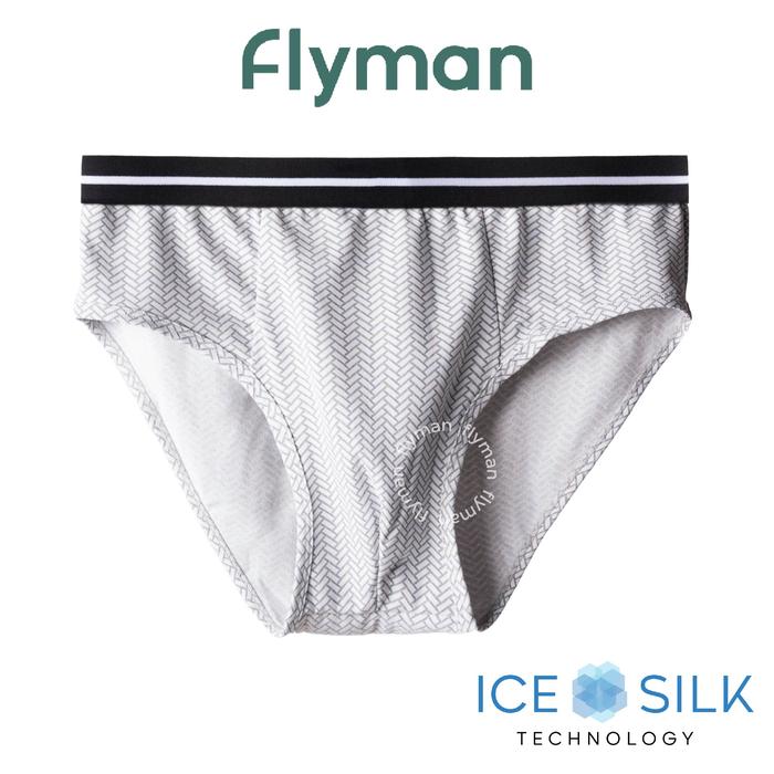 Gambar Flyman Celana Dalam Pria Brief Ice Silk 1 pcs FM 3513 - Ash, M dari Flyman Nathalie Kota Administrasi Jakarta Barat Tokopedia