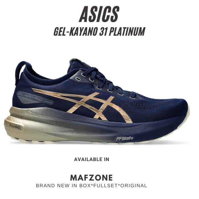 Gambar Terbaru Asics Gel-Kayano 31 Platinum Mens Running Blue Expanse/Champagne Original Best Quality Asli 100% Original - 11 dari hskana undefined Tokopedia