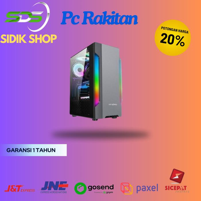 Jual PC RAKITAN GAMING Core i3 9100F/8GB DDR4/RX550 4GB/HDD 1TB