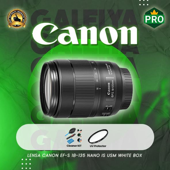 Jual Lensa canon ef-s 18-135 nano is usm white box Kota