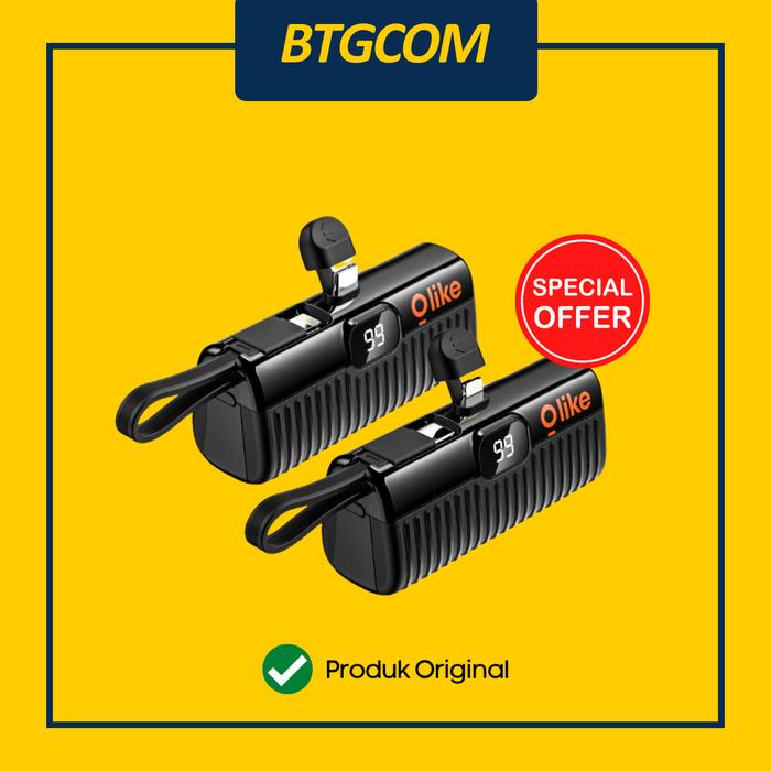 Gambar POWERBANK OLIKE P105L/P105C MINI P105-L FOR LIGHTNING IPHONE / P105-C FOR USB TYPE-C 4500MAH POWER BANK dari btgcom undefined Tokopedia
