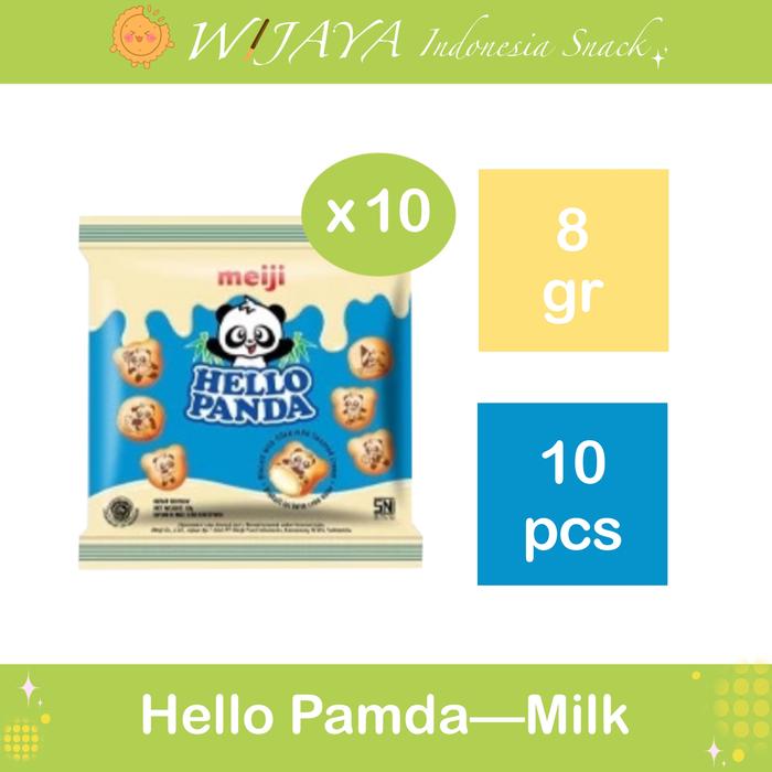 Gambar Hello Panda : 8g x 10pcs rasa Cokelat & Stroberi & susu vanilla & Ganda Biskuit & Double Choco Renceng - milk dari wijaya indonesiasnack undefined Tokopedia