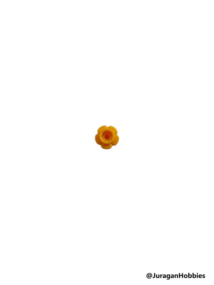 Gambar Lego part 24866 plate round 1x1 with flower edge - Light Orange, dari Juragan Hobbies undefined Tokopedia