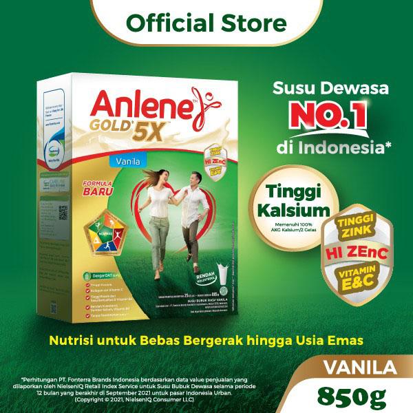 Gambar Anlene Gold 5X Susu Bubuk Vanilla 850g-Tulang, Sendi & Otot dari Tower Techno undefined Tokopedia