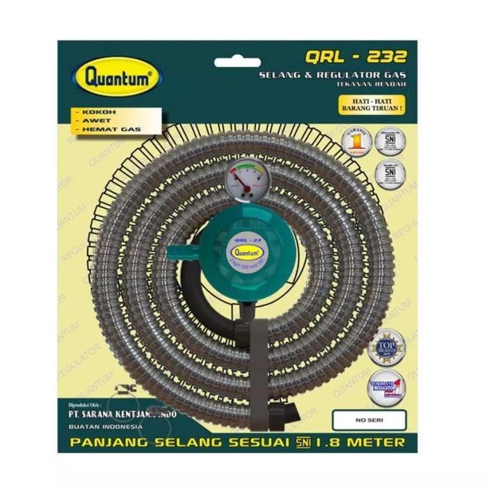 Gambar Quantum Gas Regulator Selang Gas Paket QRL032 - QRL232 dari ELEKTROPEDIA undefined Tokopedia