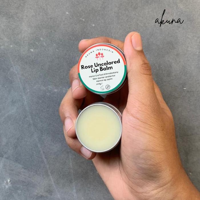 Gambar Akuna Botanical Radiant Kemiri Rose Shield Lip Balm - Uncoloured dari Akuna indonesia undefined Tokopedia