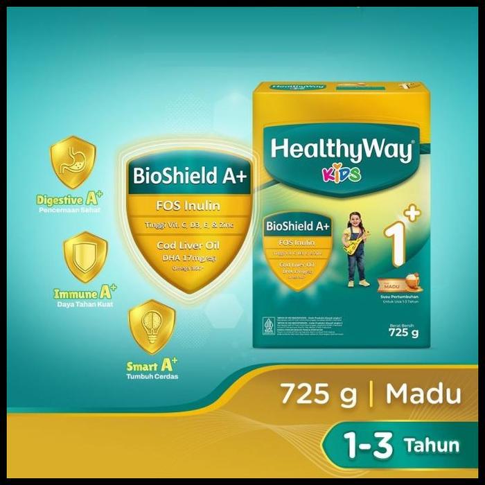 Gambar Stok Baru Healthyway Kids Susu Pertumbuhan Anak Terlaris|Best Seller -  1 Madu 725g dari hernanhore undefined Tokopedia