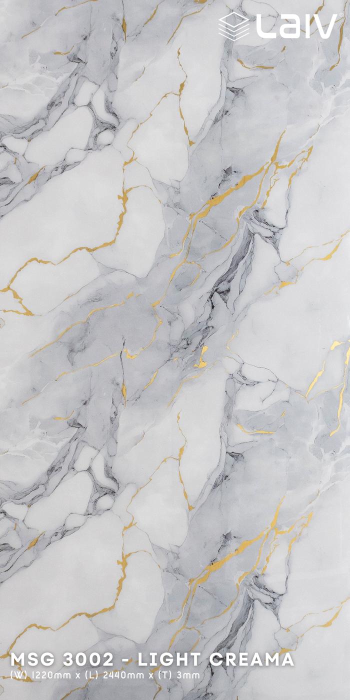 Gambar (LAIV) PVC UV Marble Sheet PVC Board Panel Dinding Marmer Wallboard 3mm Dekorasi Dinding Motif Corak - MSG 3002 dari INTERIORDECOR undefined Tokopedia
