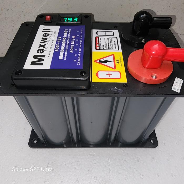 Gambar Capasitor bank Maxwell usa 500farad 16volt dc - 14cmx23cmx18cm dari Alpha aca undefined Tokopedia