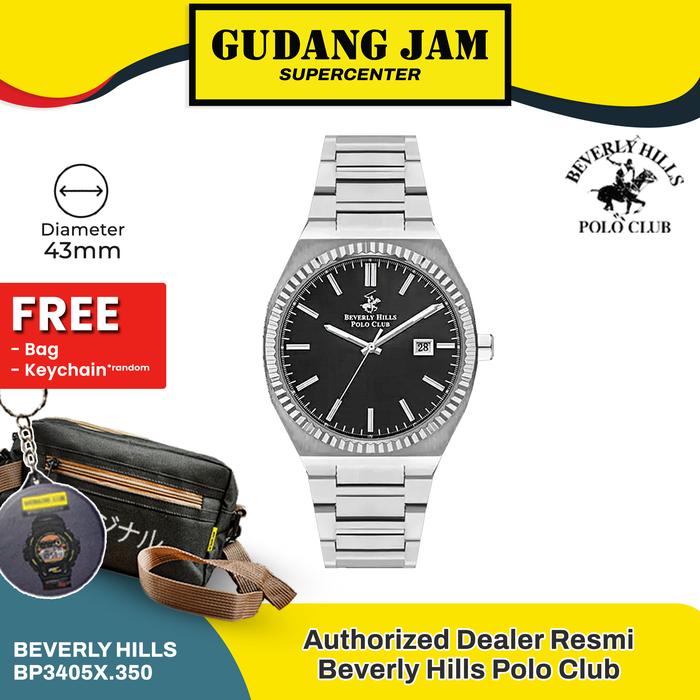 Gambar Jam Tangan Pria Polo Beverly Hills BP3405X.350 Silver Black dari Gudang Jam Official undefined Tokopedia