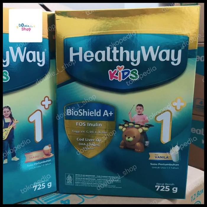 Gambar Stok Baru Healthyway Kids [Biostime] 1+ 725Gr Terlaris|Best Seller - Vanila dari hernanhore undefined Tokopedia
