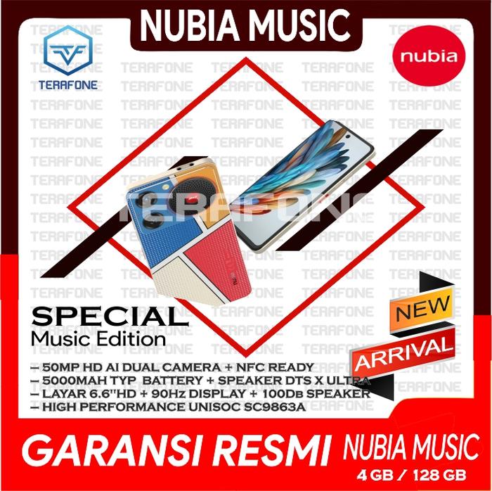 Gambar ZTE NUBIA MUSIC RAM 4/128 GB SPECIAL MUSIC EDITION GARANSI RESMI - POP ART dari TERAFONE undefined Tokopedia