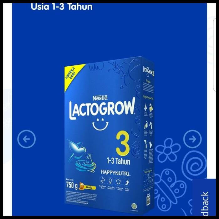 Gambar Stok Baru Lactogrow 3 750Gr Madu/Vanila Terlaris|Best Seller - Vanila, 735gr dari hernanhore undefined 2 Tokopedia