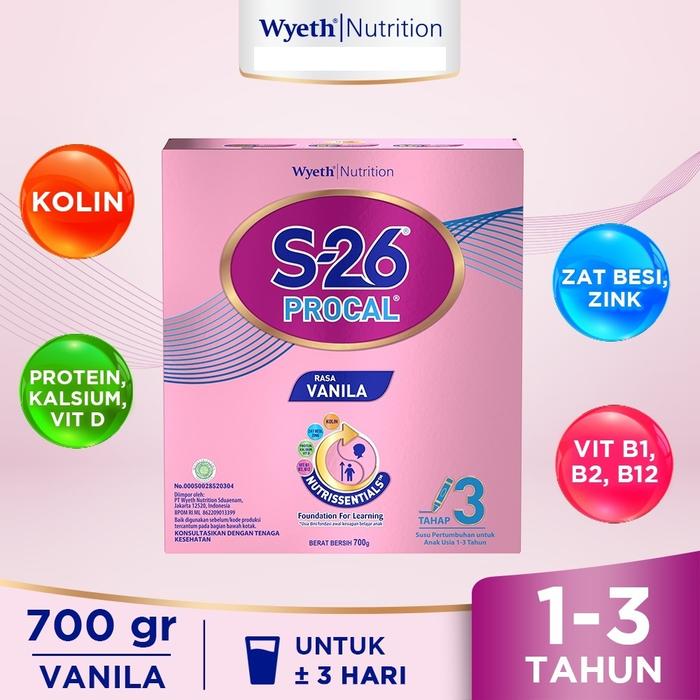 Gambar S-26 Procal Tahap 3 - Susu Formula Usia 1-3 Tahun - VANILLA - Pouch 700g - At De Stories dari At De Stories undefined Tokopedia