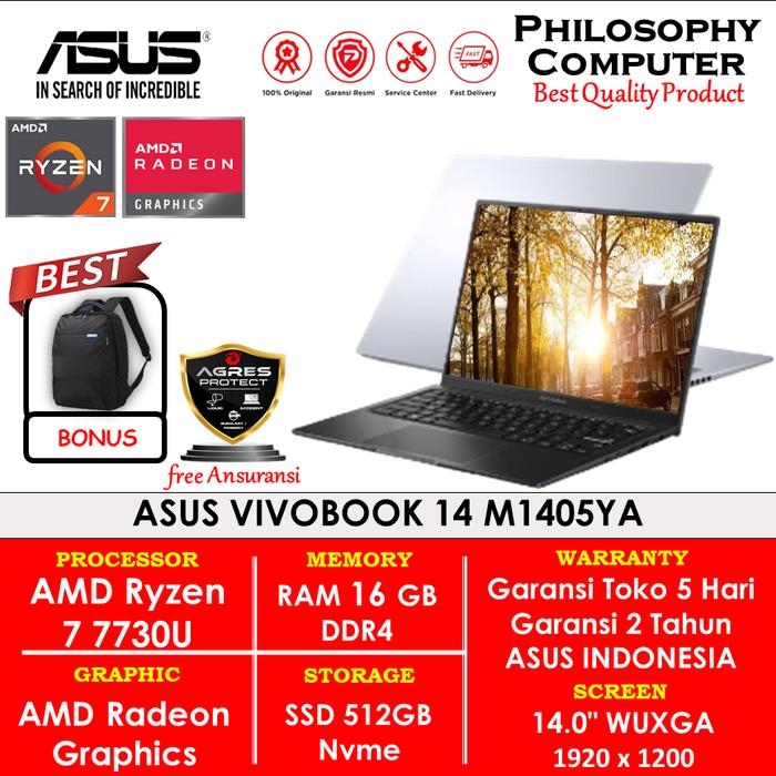 Asus Vivobook 14 M1405YA Ryzen 7730 16GB 512GB W11+OHS WUXGA IPS  EXTRA di Agres Official Store Depok Tokopedia