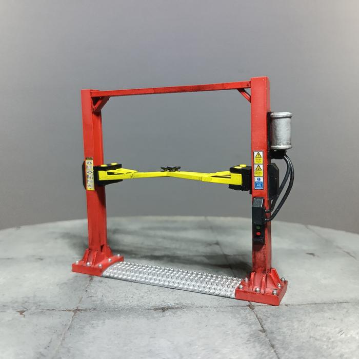 Gambar 2 Post Carlift v2 Scale 1/64 Movable Arm - Aksesoris Diorama by Slsty - Merah dari ArtfanDesign undefined Tokopedia