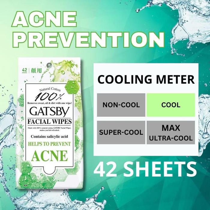 Gambar GATSBY Facial Wipes Made in Japan 42 Sheets - Anti Acne dari 1407Corner undefined Tokopedia