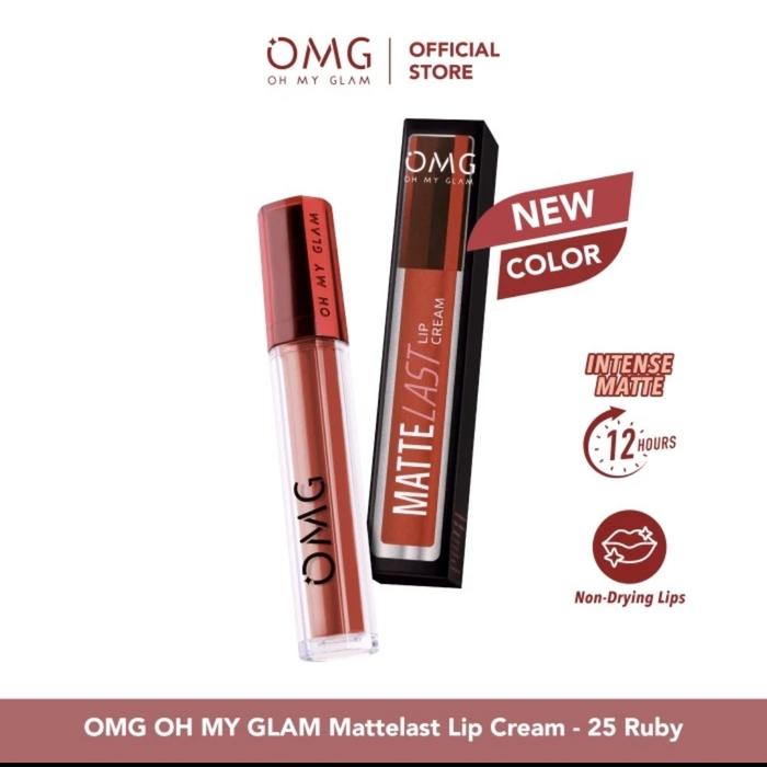Gambar OMG Oh My Glam Mattelast Lip Cream - 25 Ruby 2.9 gr dari Mermaid123shop undefined Tokopedia