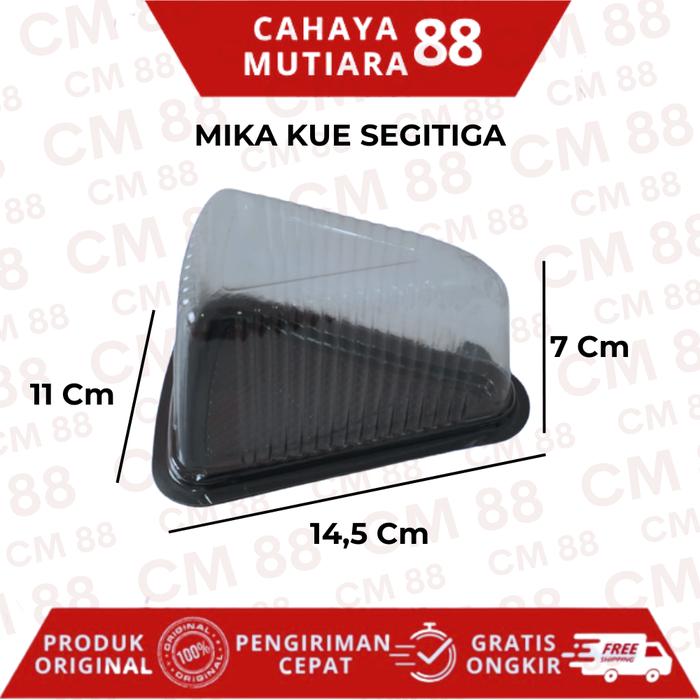 Gambar Mika Cake Segitiga / Mika Kue Potong / CT Segitiga Kecil isi 50 pcs dari cahayamutiara88 undefined Tokopedia