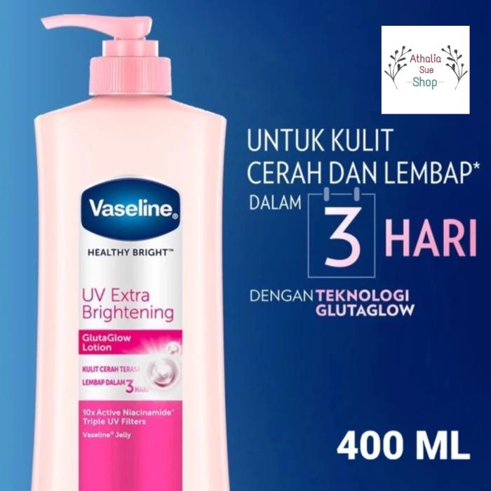 Gambar VASELINE HEALTHY BRIGHT PERFECT 10, HAND BODY LOTION 400 ML 400ML - PINK BRIGHT dari athaliasueshop undefined Tokopedia