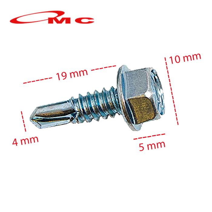 Gambar Sekrup Skrup Baut Baja Ringan Moon Lion Moonlion Roofing Rofing Rufing Ruping Paku Besi Hollow Putih Tukang Pertukangan 10X16 10X19 Pcs - 10x19 dari OMC-Shop undefined Tokopedia