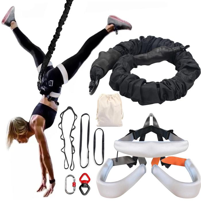 Jual Heavy Bungee Fitness Kit Cord Upgraded Gym Yoga Bungee Rope