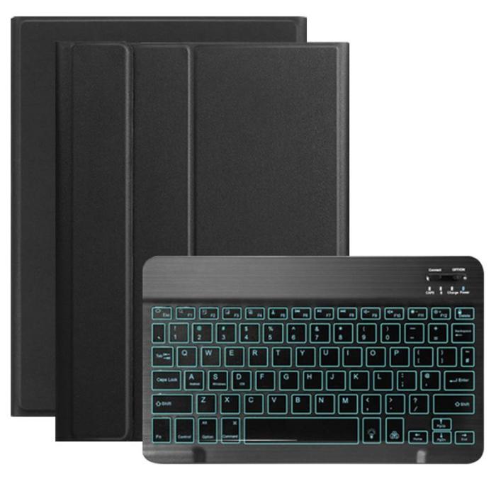 Gambar Compatible With Huawei Matepad SE 11 2024 Book Cover Stand Wireless Keyboard Backlight - Hitam, Keyboard+Case dari Vip store ID undefined Tokopedia