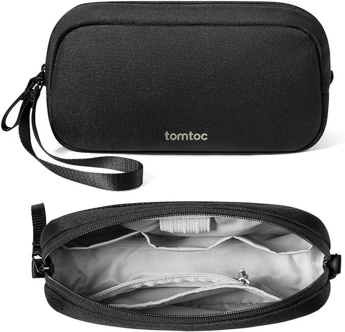 Gambar tomtoc Electronics Organizer Travel Case, Water Resistant Travel Bag Cable Organizer for Essentials, Tech Pouch Accessories Carry Storage for Cord, Phone, Cables, Airpods, USB Flash Drive, Daily Items - Hitam dari TOMTOC INDONESIA undefined Tokopedia