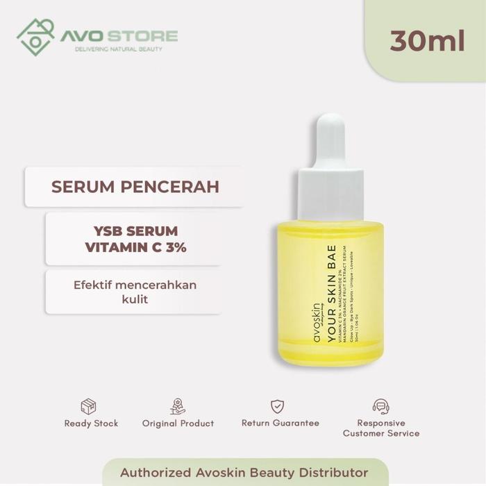Gambar Avoskin Your Skin Bae Vitamin C 3% + Niacinamide 2% + Mandarin Orange - Single Non GWP dari Avo Store Jakarta undefined Tokopedia