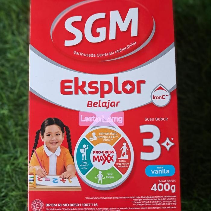 Gambar susu SGM eksplor 3+ madu/vanila 400 gram - Vanila dari Amg Mart undefined Tokopedia