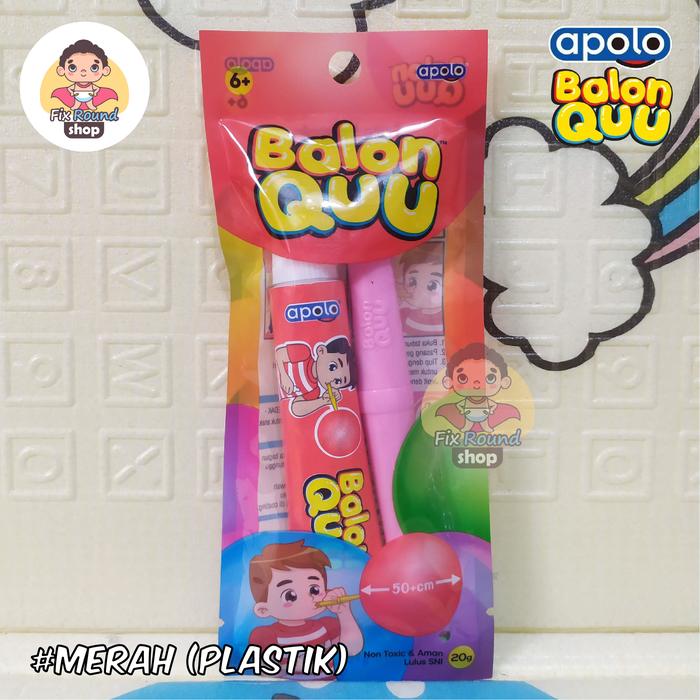 Gambar Apolo Balon quu - Mainan Anak Jadul - Merah dari Fix Round Shop undefined Tokopedia