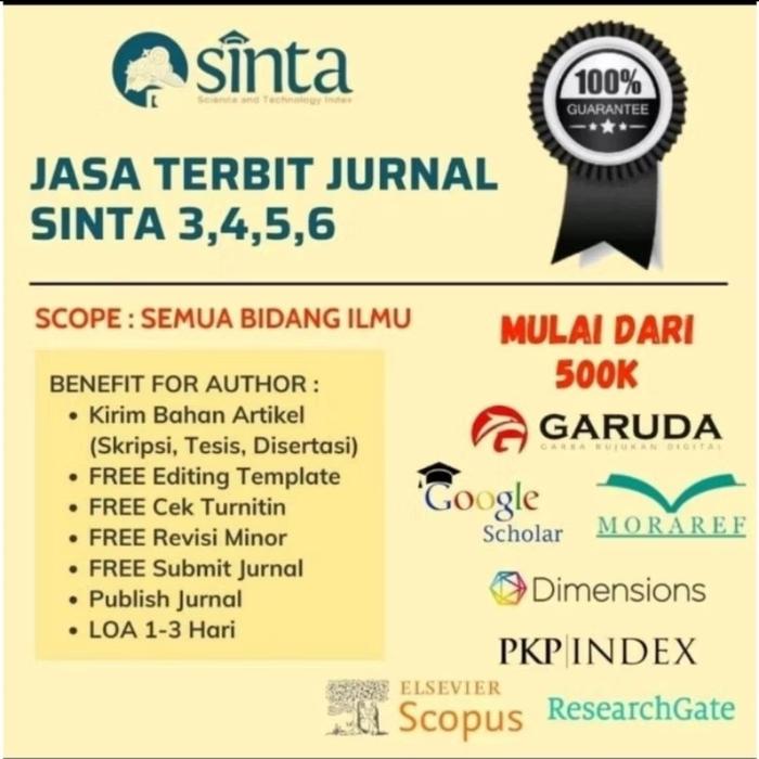 Gambar Publikasi Jurnal SINTA (3,4,5,6) FastTrack dari Tugasmu dot com undefined Tokopedia