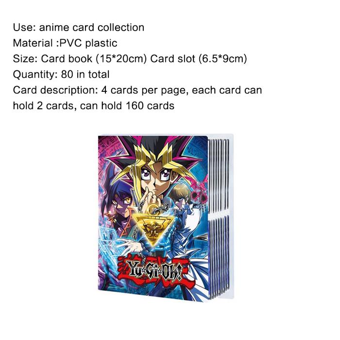 Gambar 4 Pocket 160 Card Yugioh Album Book Anime Map Game Yugioh Cards Collection Holder Binder Folder Top Toys - Biru dari Yuan-K undefined Tokopedia