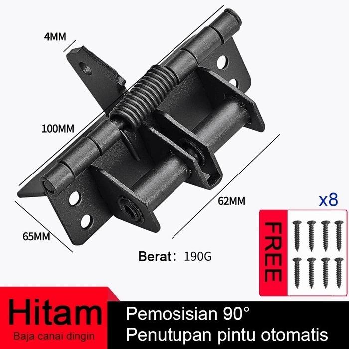 Gambar Stainless Engsel Otomatis Pintu Universal Engsel Penutup Pintu Ensel Pintu Rumah/Mandi  Engsel Pintu Otomatis Engsel Jendela - Hitam dari Hidap Elegan3 undefined Tokopedia