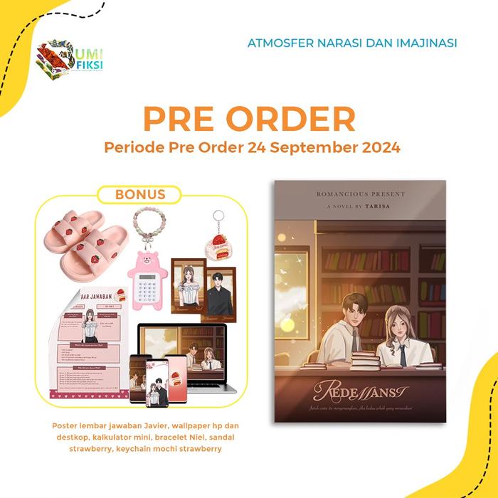 Gambar PRE ORDER Buku Novel - Redemansi - Tarisa - Romancious - Bumifiksi (24 September 2024 – 29 September 2024) - PESAN 24 SEP dari BumifiksiJogjakarta undefined Tokopedia