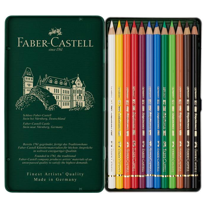 Gambar Pensil Warna Faber Castell Polychromos Tin Case | Color Pencils | Finest Artist Quality - 12C 110012 dari Toko Prapatan_NEW undefined Tokopedia