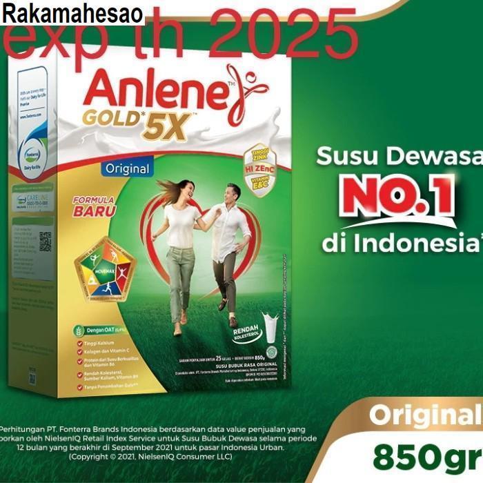 Gambar susu bubuk ANLENE gold 5x rasa original & coklat 850gr ORIGINAL - original dari Rakamahesao undefined Tokopedia