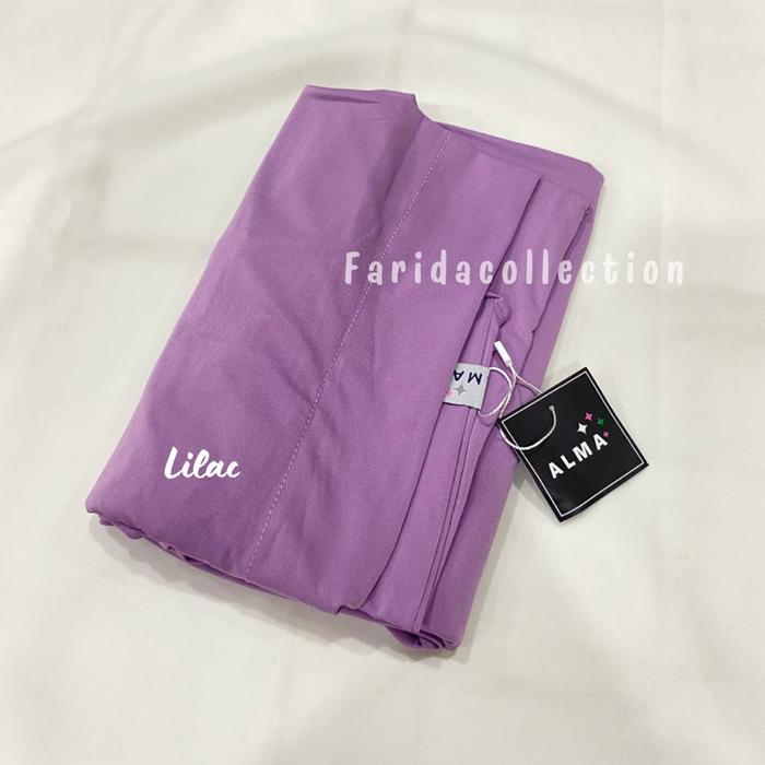Gambar ALMA - Hijab Bergo ALMA NONPED Sya’i XL // Bergo Alma Siria XL premium - lilac, XL dari faridacollection_id undefined Tokopedia
