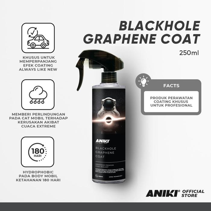 Gambar Aniki Blackhole Graphene Coat - Perawatan Coating / Coating Mobil - 250 ML dari Aniki Distributor Medan undefined Tokopedia