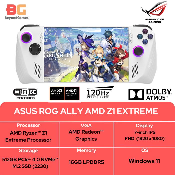 ROG Ally RC71L-Z1E512 Ryzen Z1 Extreme（1 / 3 ASUS ROG Ally