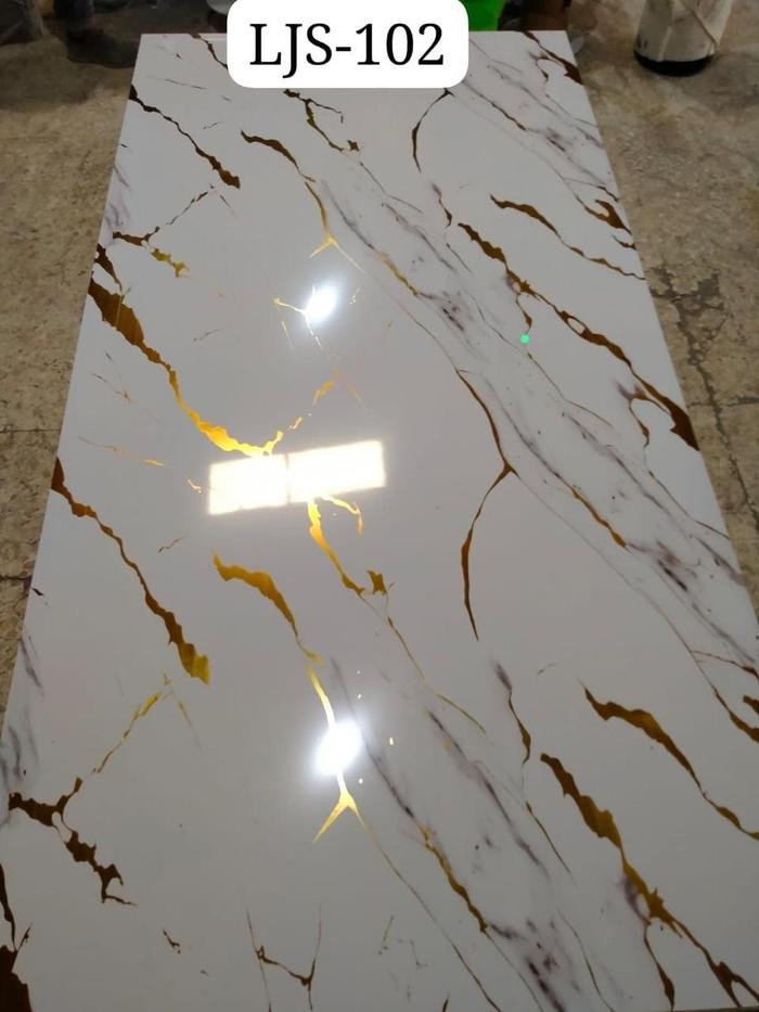 Gambar Pvc Marmer Panel Dekorasi Dinding Marmer PVC - LJS 102 dari pondok plafon pvc undefined Tokopedia