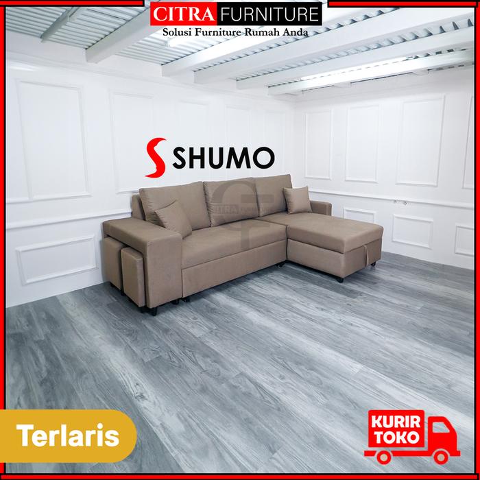 Gambar WIGO Sofa L Bed Reclener Minimalis | Sofa Bed Santai Recling - MOCCA dari Citra furniture undefined Tokopedia